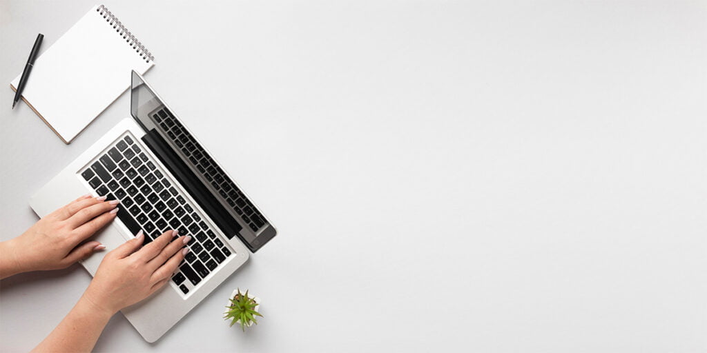 someone using a macbook