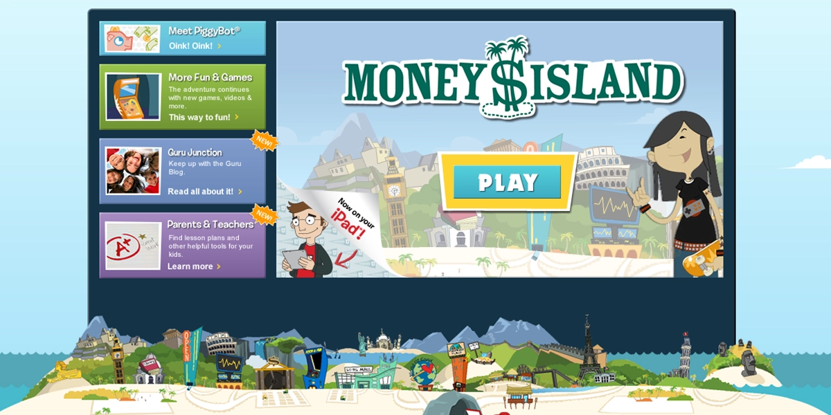 Geld-Insel Handy-Spiel