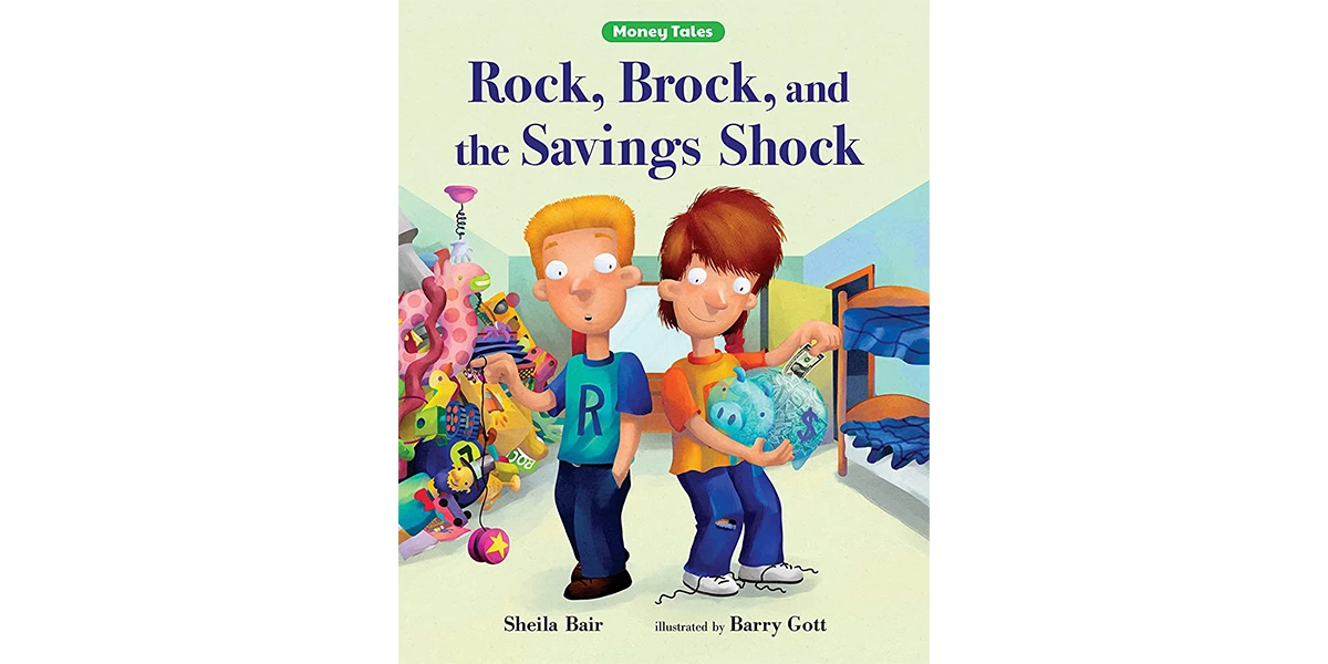 Rock, Brock und der Sparschock - Bücher über das Sparen von Geld für Kinder