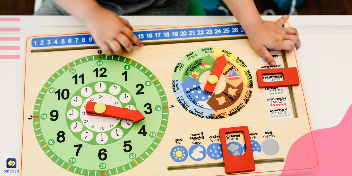 A clock game for kids