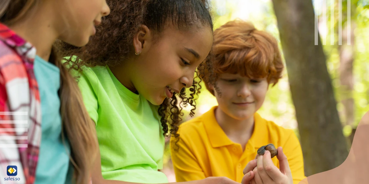 Kids spending time together in the nature