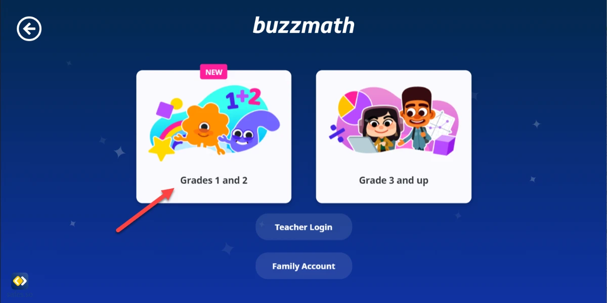 Screenshot of BuzzMath