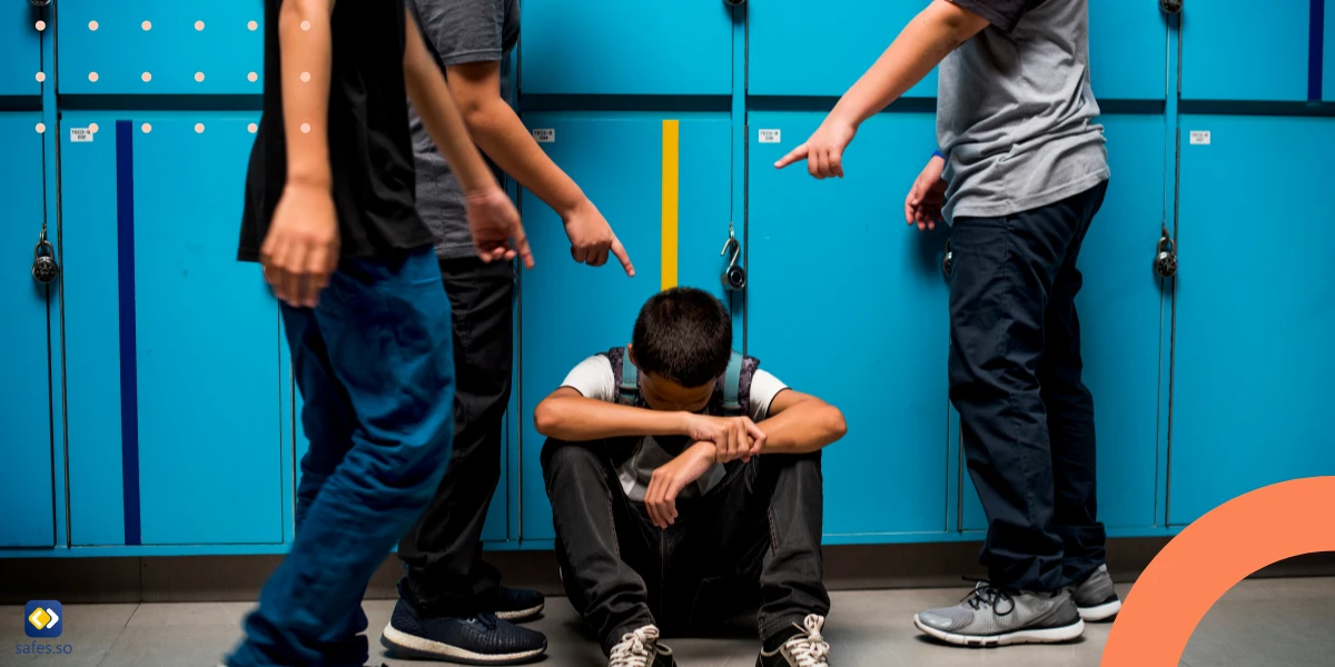 Kinder schikanieren und verspotten ihren Klassenkameraden