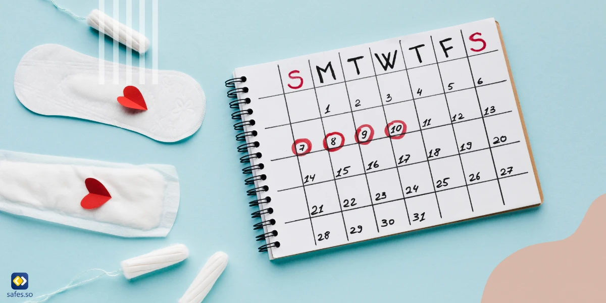Menstruationskalender, Tampons und Binden