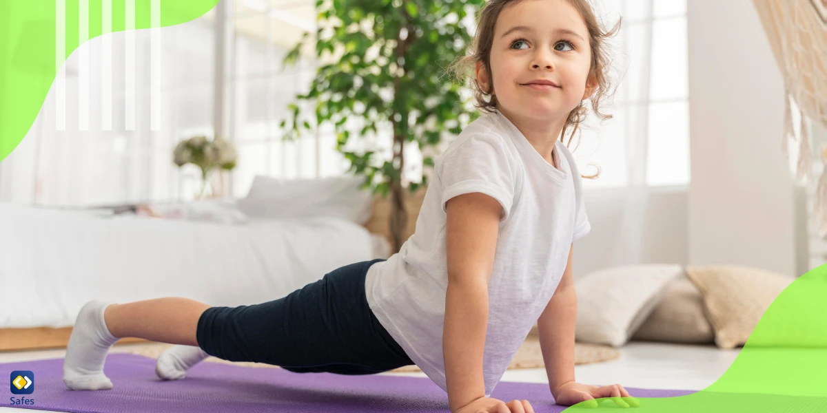 Kinder dehnen und trainieren