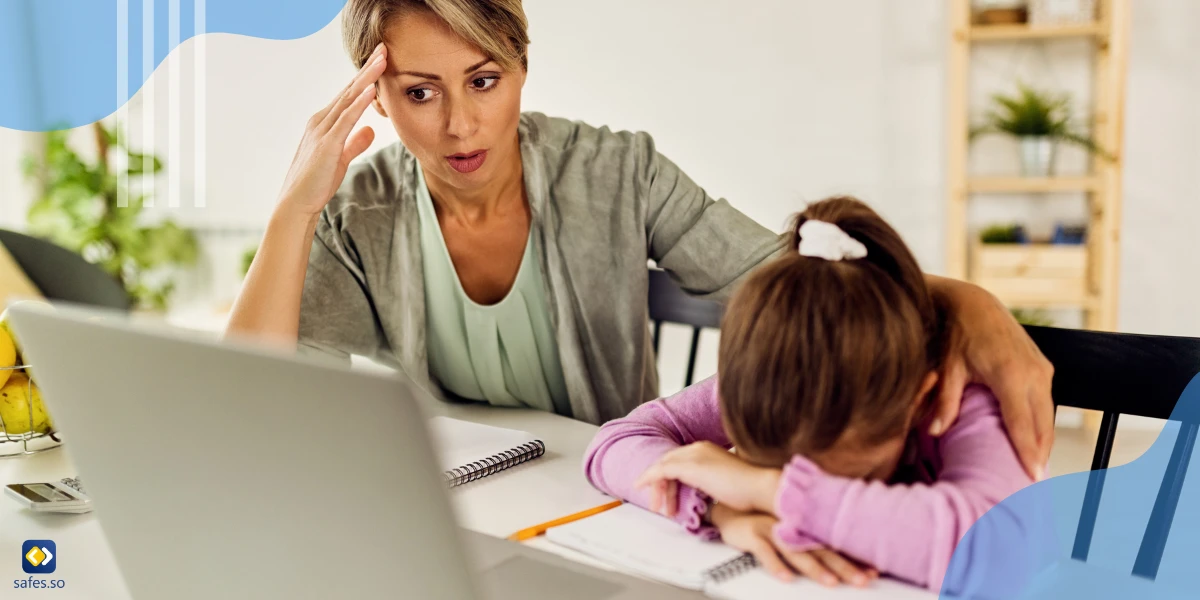 Mother dissatisfied with homeschooling her exhausted daughter