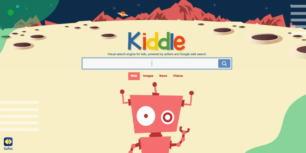 Screenshot Kiddle-Suchmaschine – Sichere Suchmaschine für Kinder