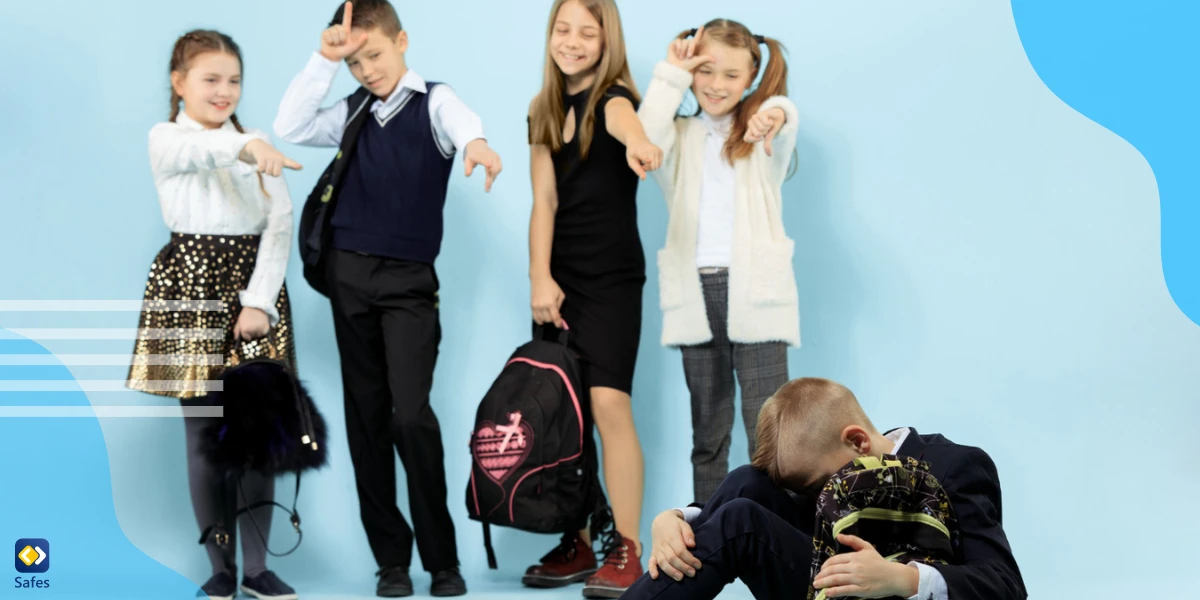 Child is socially withdrawn because he is bullied by peers