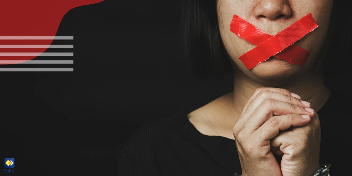 Symbolic image of a girl who is a victim of sextortion