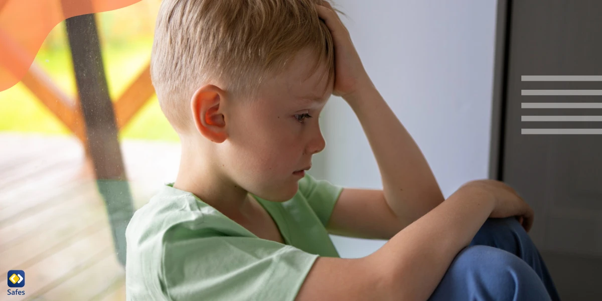 Boy suffering from self-worth due to verbal abuse from parents