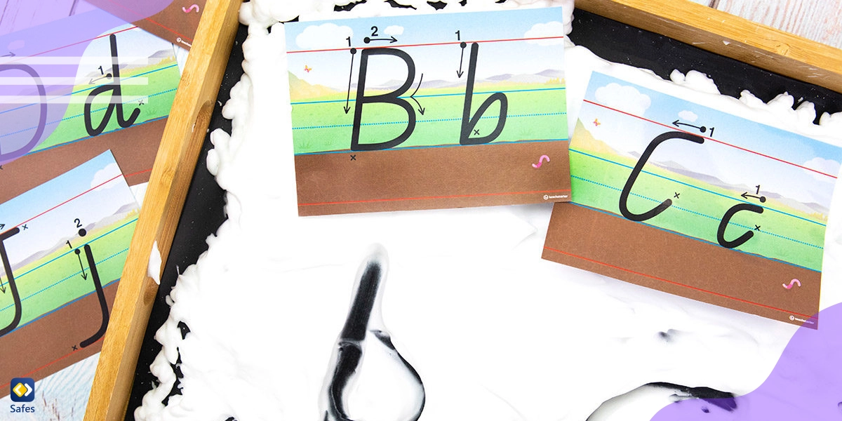 Practice letter formation with your child to prepare them for better handwriting