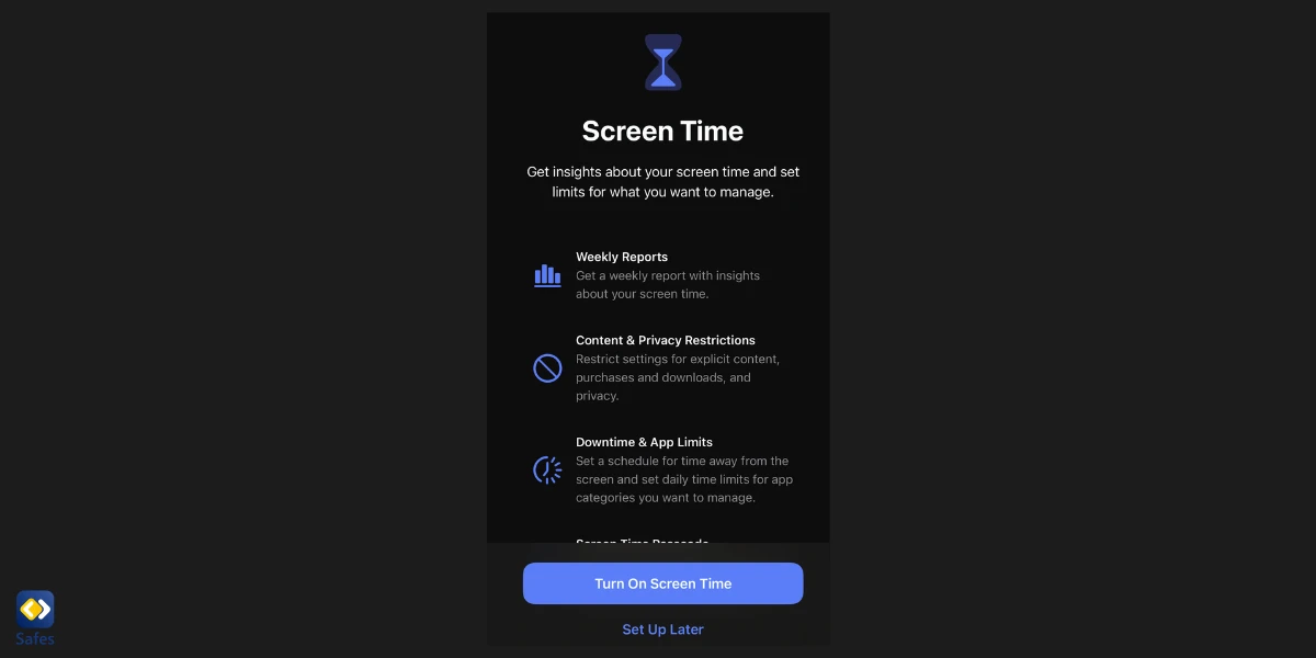 Limit Screen Time & Set App Schedules - Screen Time