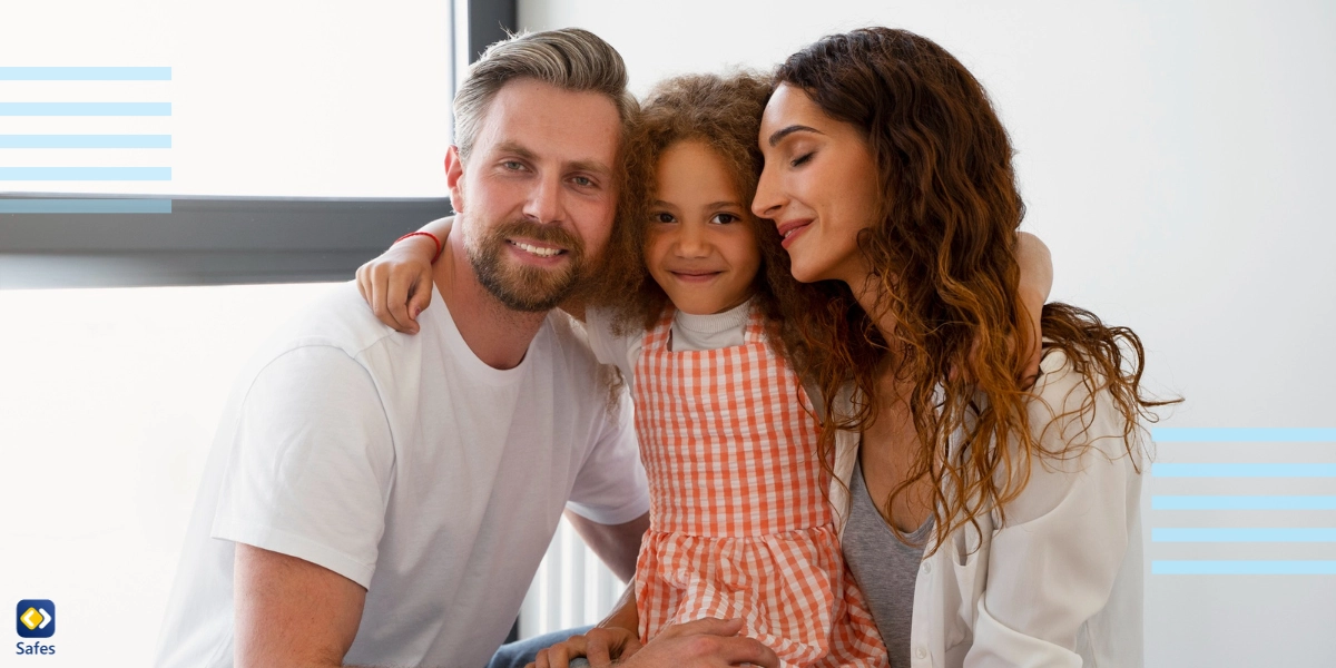 Kaukasische Eltern adoptieren ein Kind einer anderen Rasse