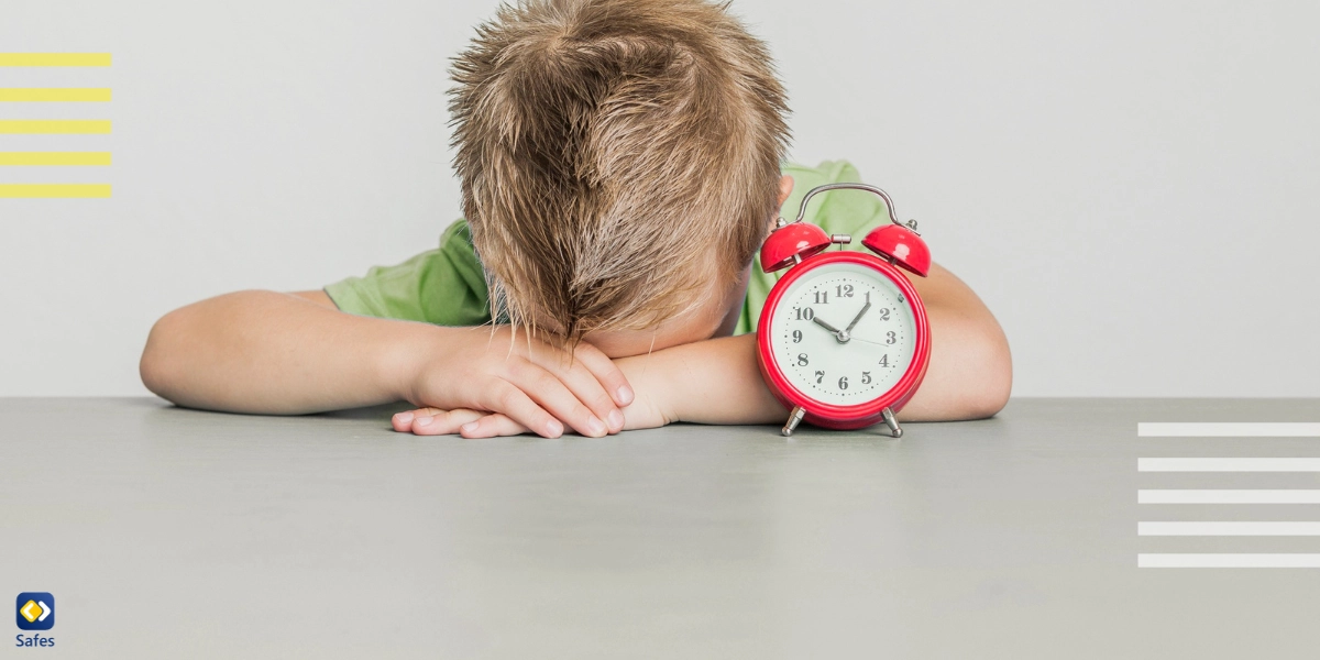 Little boy getting a time-out for his lousy behavior