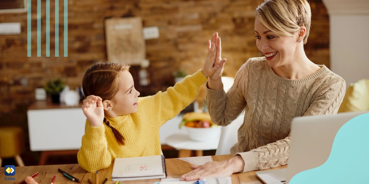 This mother has provided a safe environment for her daughter to discuss her school experiences.