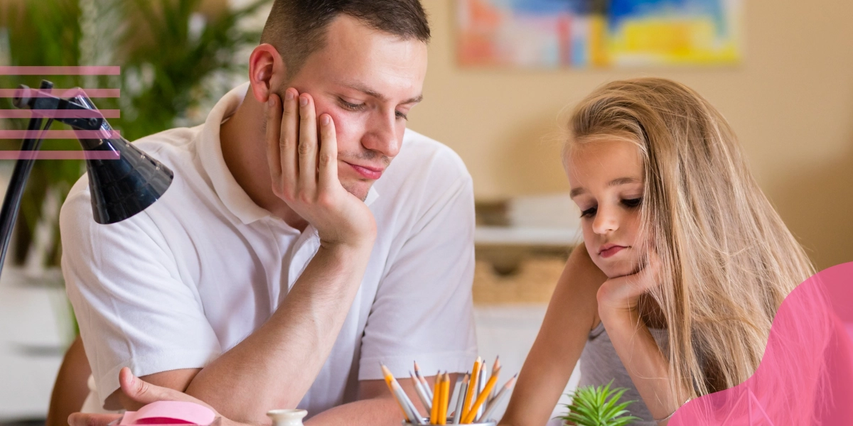 A father spends some quality time with her daughter in order to work through her emotions together