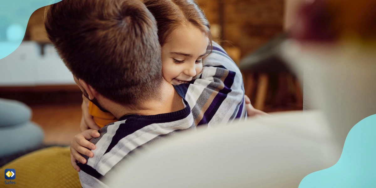 Father and daughter benefit from a strong parent-child relationship because of gentle parenting discipline