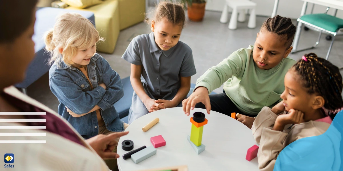 A Montessori school where students play with Montessori toys