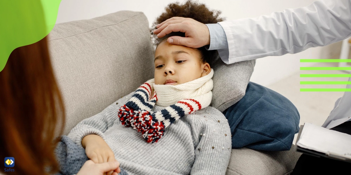 A sick girl sleeping on the couch. Sometimes alternative therapy may lead to unwanted results.