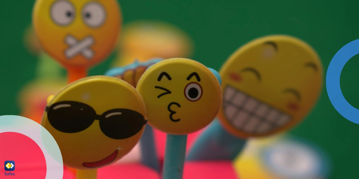 A set of emoticons symbolizing the use of slang in chats, specifically ick meaning slang